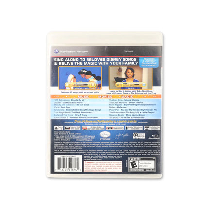 Disney Sing It: Family Hits for PlayStation 3 - Box back - Product gallery.