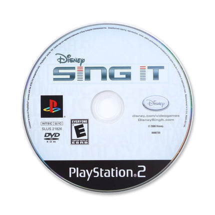 Disney Sing It for Sony PlayStation 2 - Disc front with label - Game only.