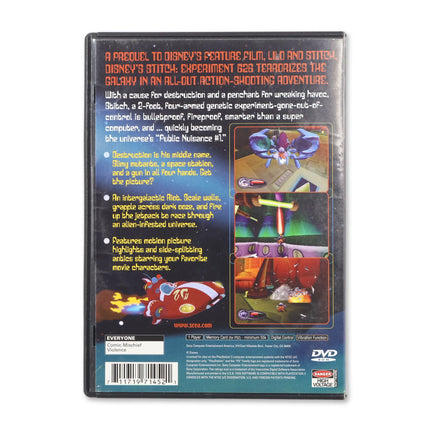 Disney's Stitch Experiment 626 for Sony PlayStation 2 - Case back cover - Product gallery.
