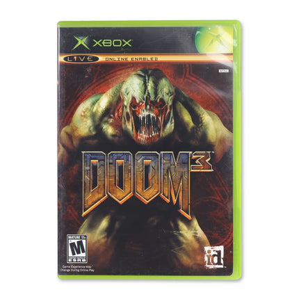 Doom 3 for Microsoft Xbox - Case front cover - Complete in box or case and game.
