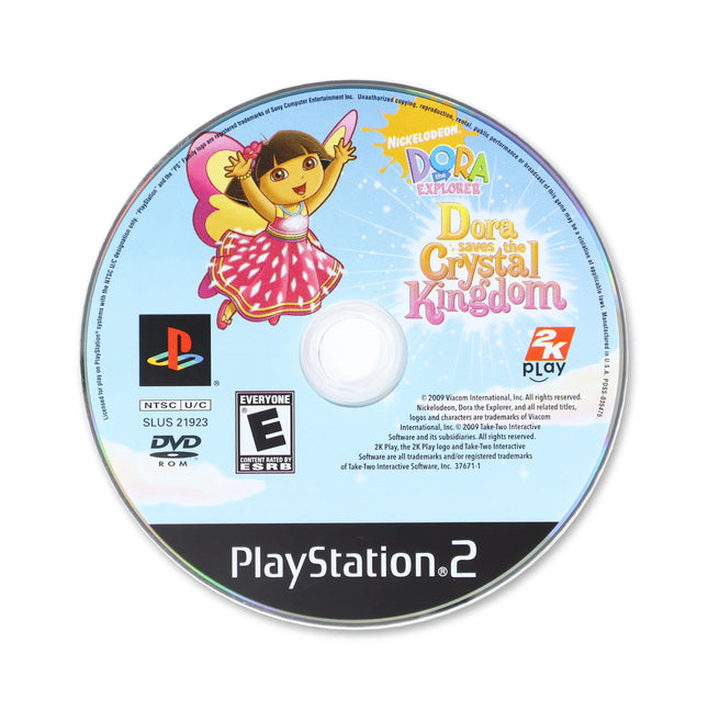 Dora the Explorer: Dora Saves the Crystal Kingdom for Sony PlayStation 2 - Disc front with label - Game only.