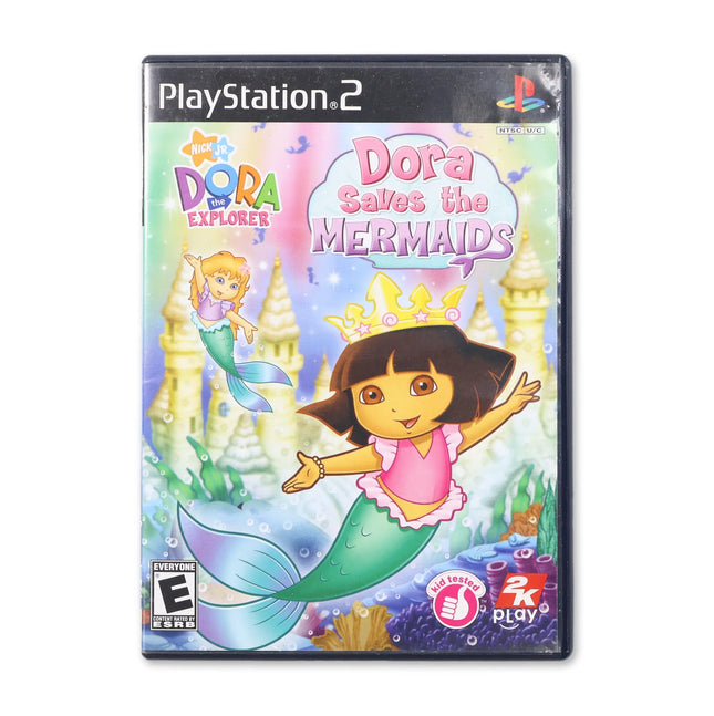 Dora the Explorer Dora Saves the Mermaids for Sony PlayStation 2 - Case front cover - Complete in box or case and game.