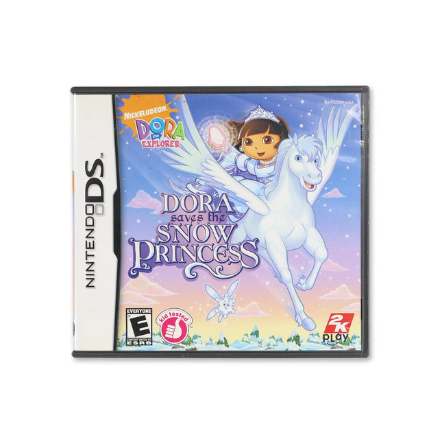 Dora the Explorer Dora Saves the Snow Princess for Nintendo DS - Box front - Complete in box or box and game.