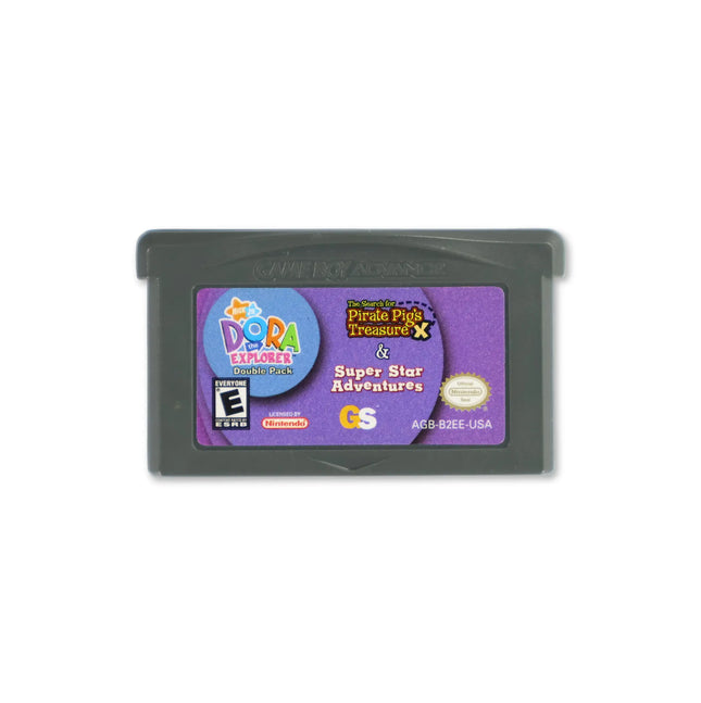 Dora the Explorer Double Pack for Nintendo Game Boy Advance - Cartridge front with label - Game only.