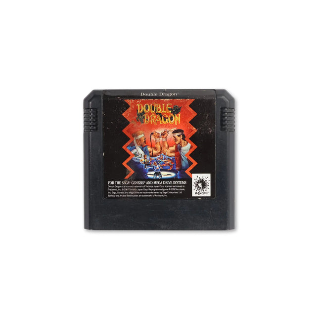 Double Dragon for Sega Genesis - Cartridge front with label - Game only.