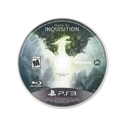 Dragon Age: Inquisition for PlayStation 3 - Cartridge front with label - Game only.