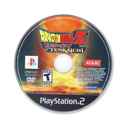 Dragon Ball Z Budokai Tenkaichi for Sony PlayStation 2 - Disc front with label - Game only.
