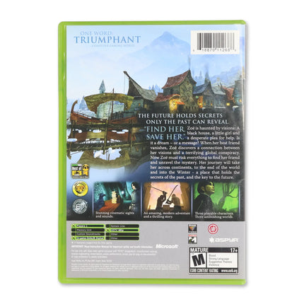 Dreamfall The Longest Journey for Microsoft Xbox - Case back cover - Product gallery.
