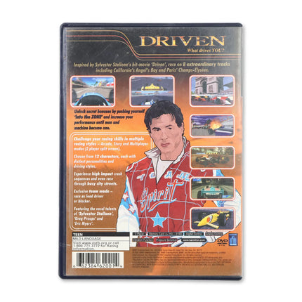 Driven for Sony PlayStation 2 - Case back cover - Product gallery.