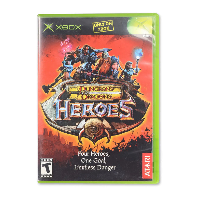Dungeons & Dragons Heroes for Microsoft Xbox - Case front cover - Complete in box or case and game.