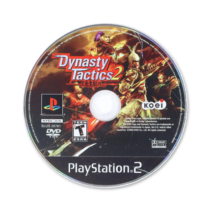 Dynasty Tactics 2 for Sony PlayStation 2 - Disc front with label - Game only.