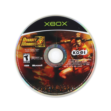 Dynasty Warriors 3 for Microsoft Xbox - Disc front with label - Game only.