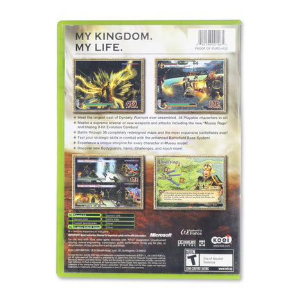 Dynasty Warriors 5 for Microsoft Xbox - Case back cover - Product gallery.