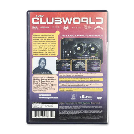 EJay Clubworld for Sony PlayStation 2 - Case back cover - Product gallery.