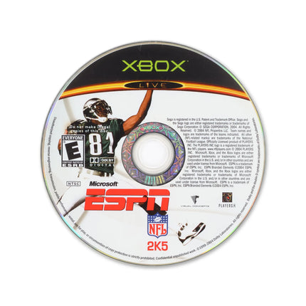 ESPN NFL 2K5 for Microsoft Xbox - Disc front with label - Game only.