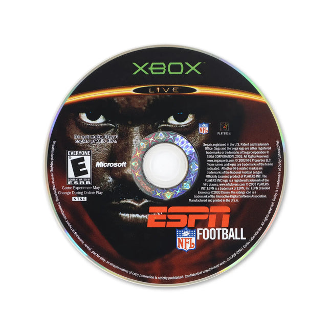 ESPN NFL Football 2K4 for Microsoft Xbox - Disc front with label - Game only.