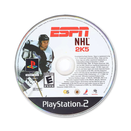 ESPN NHL 2K5 for Sony PlayStation 2 - Disc front with label - Game only.