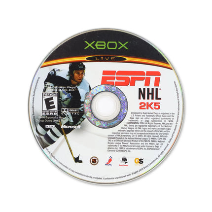 ESPN NHL 2K5 for Microsoft Xbox - Disc front with label - Game only.