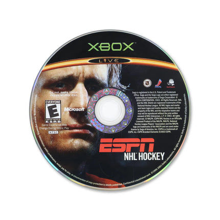 ESPN NHL Hockey for Microsoft Xbox - Disc front with label - Game only.
