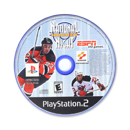 ESPN National Hockey Night for Sony PlayStation 2 - Disc front with label - Game only.