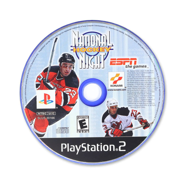 ESPN National Hockey Night for Sony PlayStation 2 - Disc front with label - Game only.