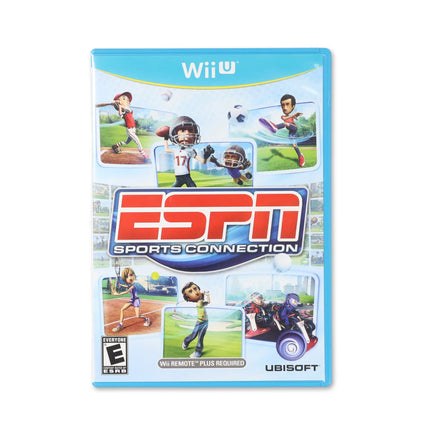 ESPN Sports Connection for Wii U - Box front - Complete in box or box and game.