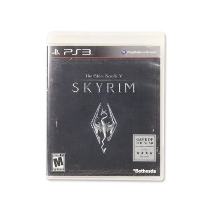 Elder Scrolls V: Skyrim for PlayStation 3 - Box front - Complete in box or box and game.