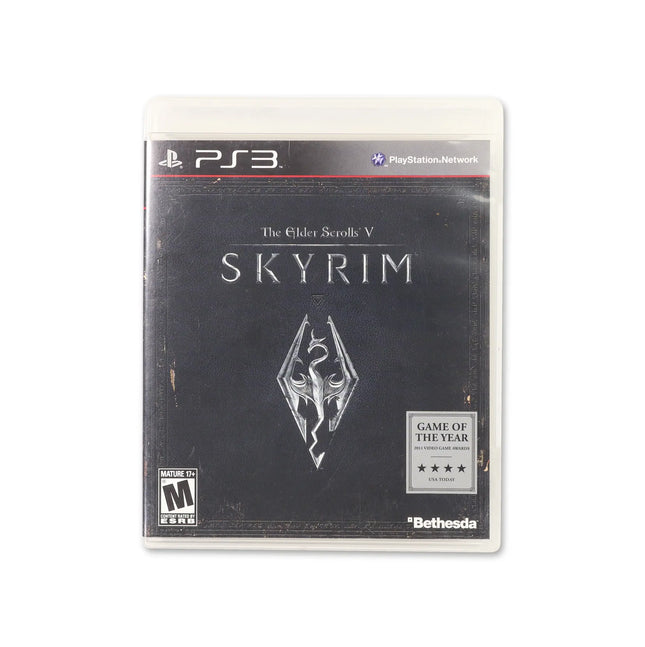 Elder Scrolls V: Skyrim for PlayStation 3 - Box front - Complete in box or box and game.