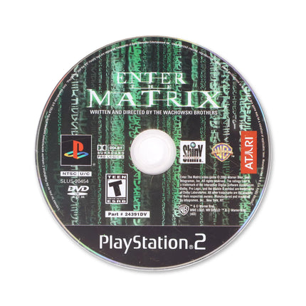 Enter the Matrix for Sony PlayStation 2 - Disc front with label - Game only.
