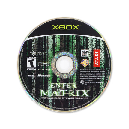 Enter the Matrix for Microsoft Xbox - Disc front with label - Game only.