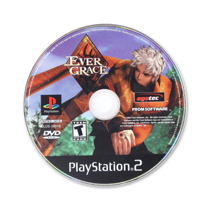 Ever Grace for Sony PlayStation 2 - Disc front with label - Game only.