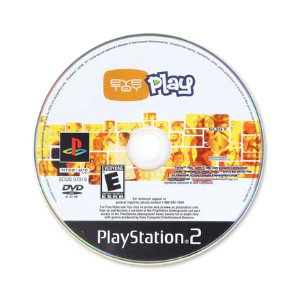 Eye Toy Play for Sony PlayStation 2 - Disc front with label - Game only.