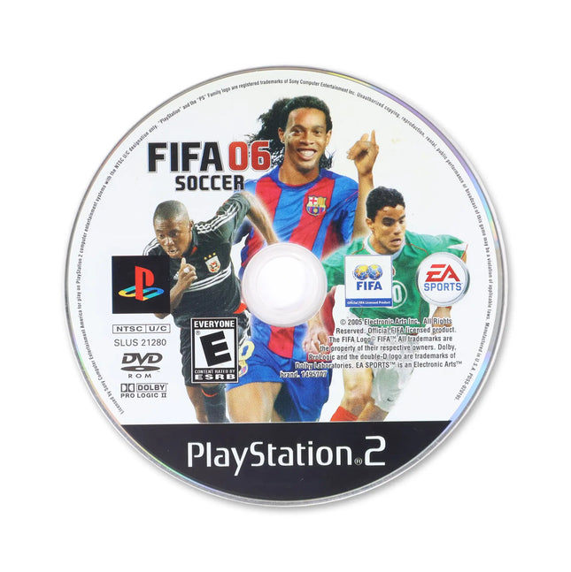 FIFA 06 for Sony PlayStation 2 - Disc front with label - Game only.