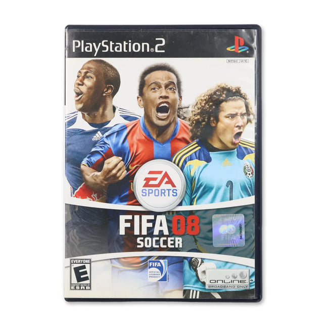 FIFA 08 for Sony PlayStation 2 - Case front cover - Complete in box or case and game.