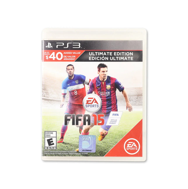 FIFA 15 [Ultimate Edition] for PlayStation 3 - Box front - Complete in box or box and game.
