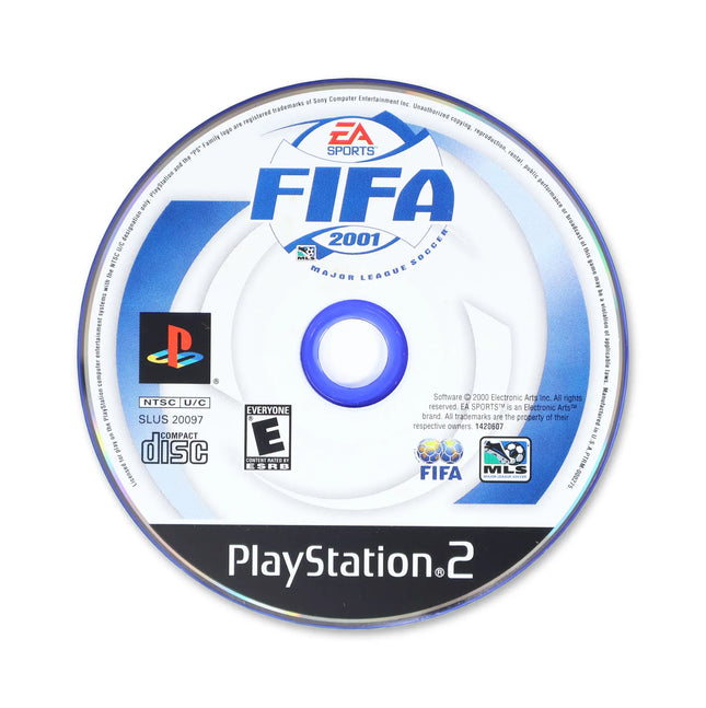 FIFA 2001 for Sony PlayStation 2 - Disc front with label - Game only.