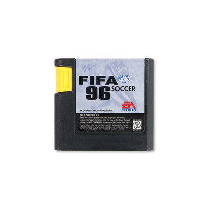 FIFA 96 for Sega Genesis - Cartridge front with label - Game only.