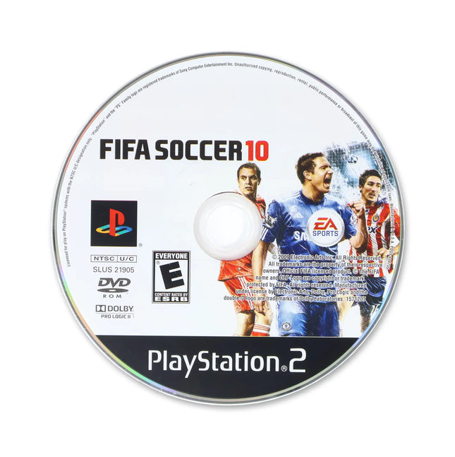 FIFA Soccer 10 for Sony PlayStation 2 - Disc front with label - Game only.