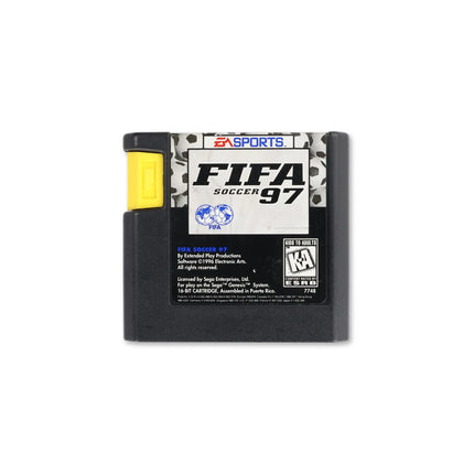 FIFA Soccer 97 Gold for Sega Genesis - Cartridge front with label - Game only.