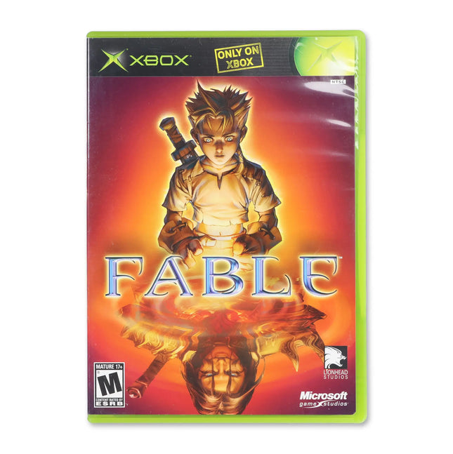 Fable for Microsoft Xbox - Case front cover - Complete in box or case and game.