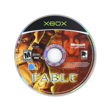 Fable for Microsoft Xbox - Disc front with label - Game only.