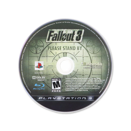 Fallout 3 for PlayStation 3 - Cartridge front with label - Game only.