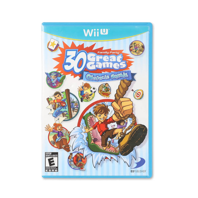 Family Party: 30 Great Games Obstacle Arcade for Wii U - Box front - Complete in box or box and game.