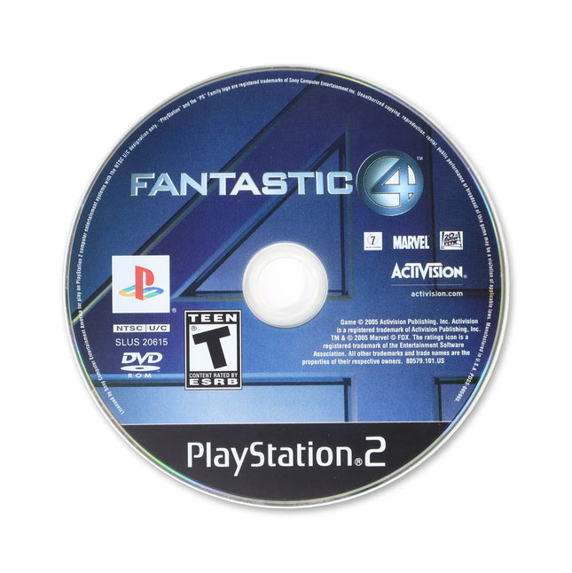 Fantastic 4 for Sony PlayStation 2 - Disc front with label - Game only.