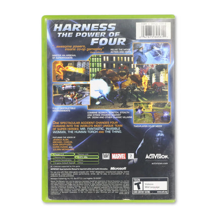 Fantastic 4 for Microsoft Xbox - Case back cover - Product gallery.