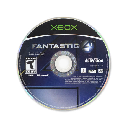 Fantastic 4 for Microsoft Xbox - Disc front with label - Game only.