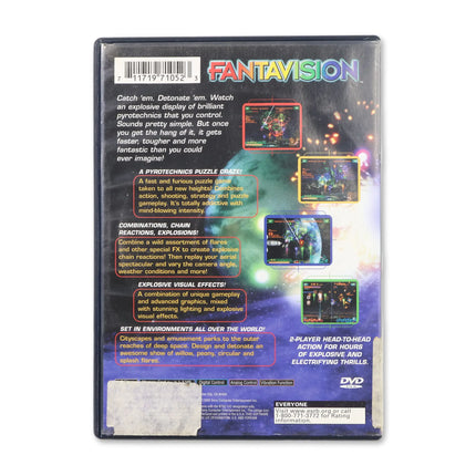 Fantavision for Sony PlayStation 2 - Case back cover - Product gallery.