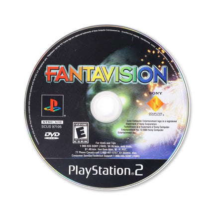 Fantavision for Sony PlayStation 2 - Disc front with label - Game only.