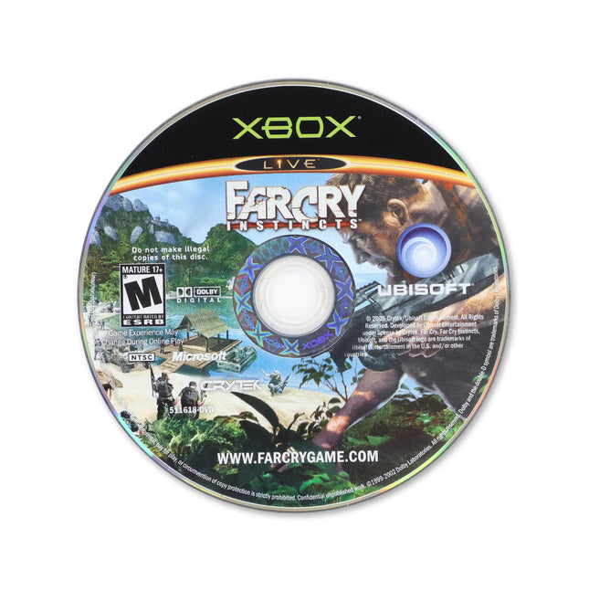 Far Cry Instincts for Microsoft Xbox - Disc front with label - Game only.
