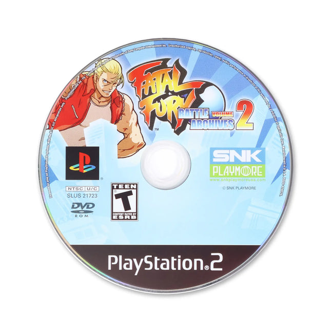 Fatal Fury Battle Archives Volume 2 for Sony PlayStation 2 - Disc front with label - Game only.